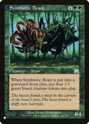 Symbiotic Beast card from The List Reprints