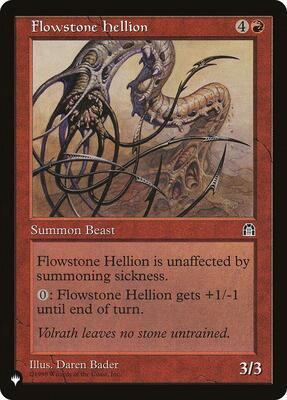 Flowstone Hellion card from The List Reprints