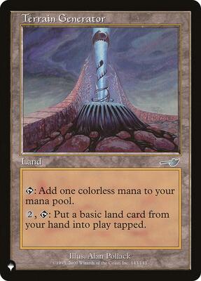 Terrain Generator card from The List Reprints