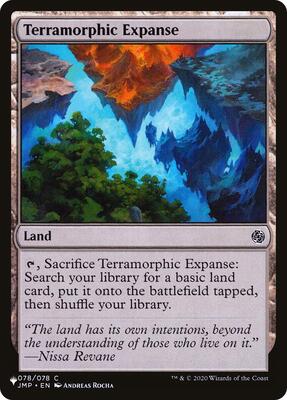 Terramorphic Expanse (JMP) card from The List Reprints