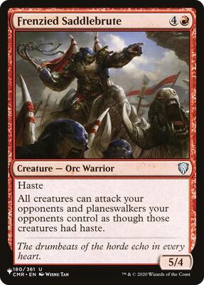 Frenzied Saddlebrute card from The List Reprints