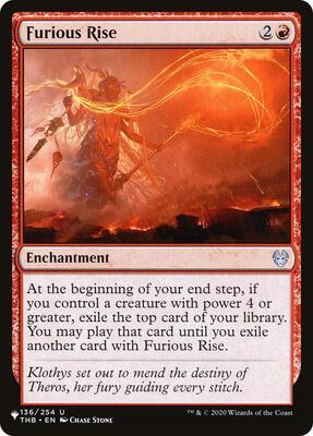 Furious Rise card from The List Reprints