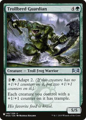 Trollbred Guardian card from The List Reprints