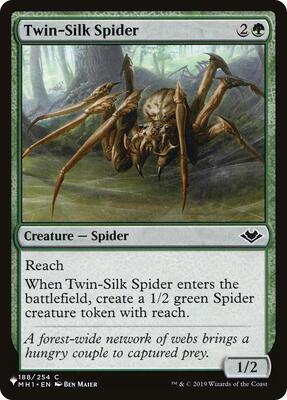 Twin-Silk Spider card from The List Reprints
