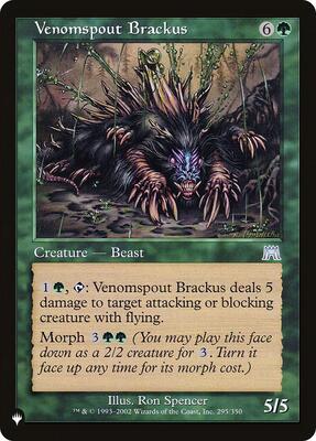 Venomspout Brackus card from The List Reprints
