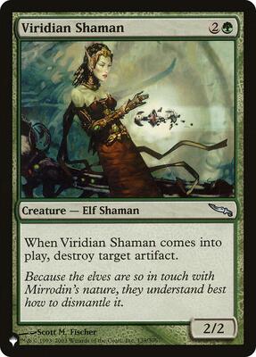 Viridian Shaman card from The List Reprints