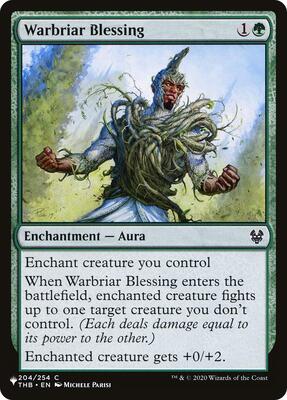 Warbriar Blessing card from The List Reprints