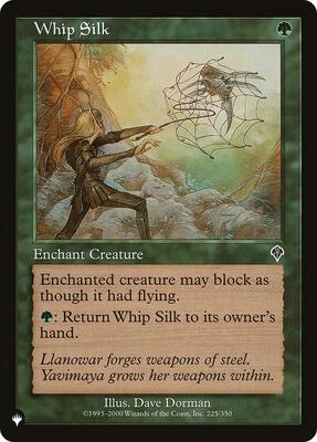 Whip Silk card from The List Reprints