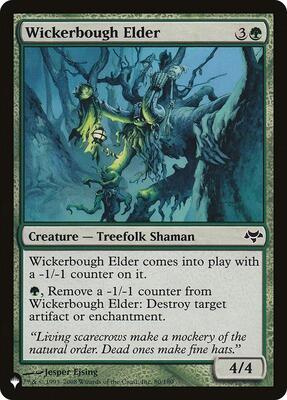 Wickerbough Elder card from The List Reprints