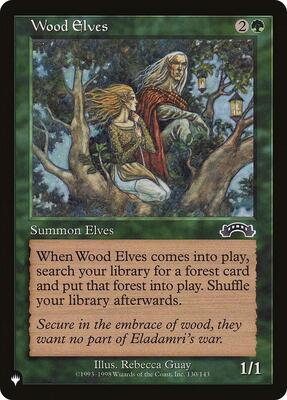 Wood Elves card from The List Reprints