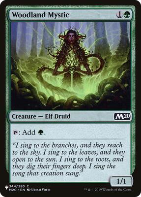 Woodland Mystic card from The List Reprints