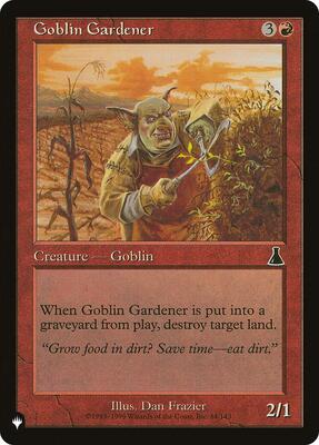 Goblin Gardener card from The List Reprints