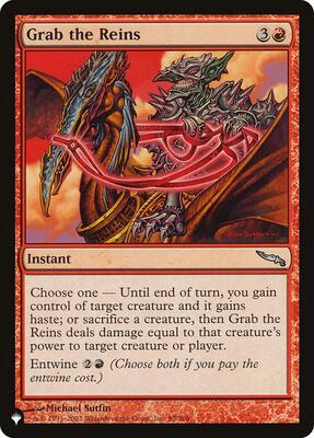 Grab the Reins card from The List Reprints