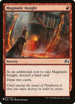 Magmatic Insight card from The List Reprints