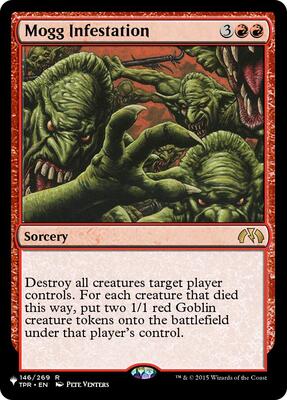 Mogg Infestation card from The List Reprints