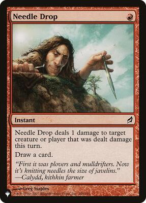 Needle Drop card from The List Reprints