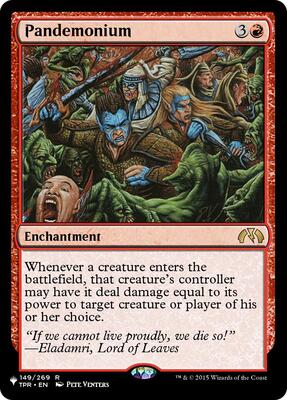 Pandemonium (TPR) card from The List Reprints