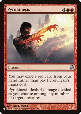 Pyrokinesis card from The List Reprints