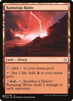 Ramunap Ruins card from The List Reprints