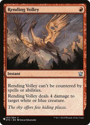 Rending Volley card from The List Reprints