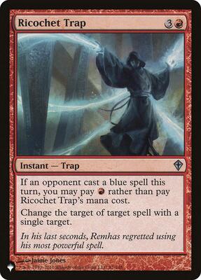 Ricochet Trap card from The List Reprints