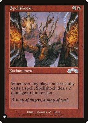 Spellshock card from The List Reprints