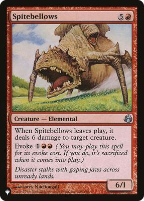 Spitebellows card from The List Reprints