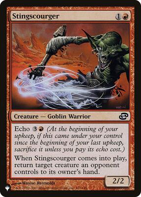 Stingscourger card from The List Reprints