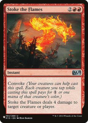 Stoke the Flames card from The List Reprints