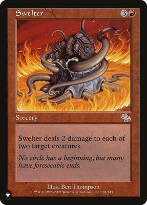 Swelter card from The List Reprints
