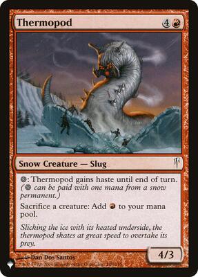 Thermopod card from The List Reprints