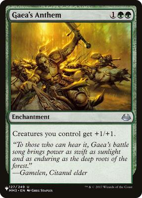 Gaea's Anthem (MM3) card from The List Reprints