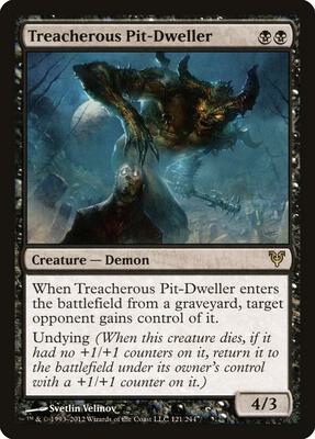 Treacherous Pit-Dweller card from Avacyn Restored