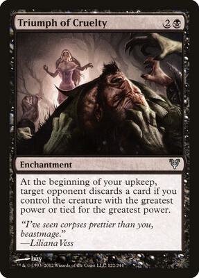 Triumph of Cruelty card from Avacyn Restored