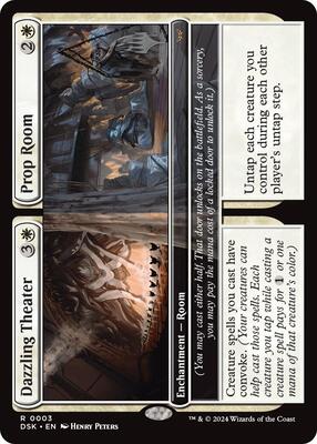 Dazzling Theater // Prop Room card from Promo Pack: Duskmourn: House of Horror