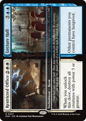 Restricted Office // Lecture Hall card from Promo Pack: Duskmourn: House of Horror