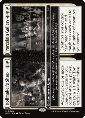 Dollmaker's Shop // Porcelain Gallery card from Promo Pack: Duskmourn: House of Horror