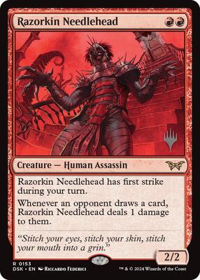 Razorkin Needlehead card from Promo Pack: Duskmourn: House of Horror