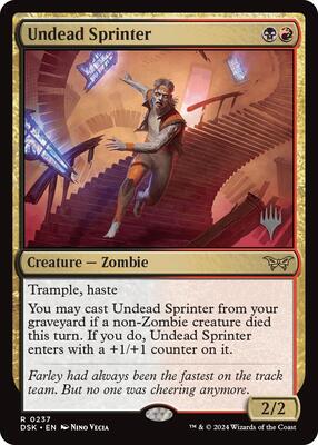 Undead Sprinter card from Promo Pack: Duskmourn: House of Horror