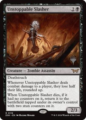 Unstoppable Slasher (0119) card from Promo Pack: Duskmourn: House of Horror