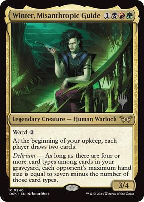 Winter, Misanthropic Guide card from Promo Pack: Duskmourn: House of Horror