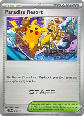Paradise Resort - 150 (World Championships 2024) [Staff] card from SV: Scarlet & Violet Promo Cards