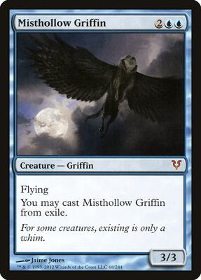 Misthollow Griffin card from Avacyn Restored