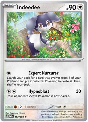 Indeedee card from Deck Exclusives