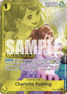 Charlotte Pudding (Winner Pack 2024 Oct.-Dec.) card from One Piece Promotion Cards