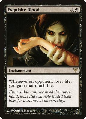 Exquisite Blood card from Avacyn Restored