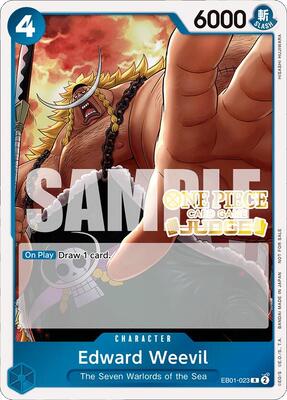 Edward Weevil (Judge Pack Vol. 4) card from One Piece Promotion Cards