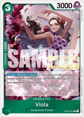 Viola (Judge Pack Vol. 4) card from One Piece Promotion Cards