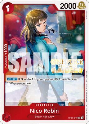 Nico Robin (Judge Pack Vol. 4) card from One Piece Promotion Cards