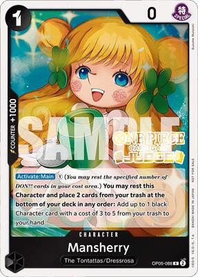 Mansherry (Judge Pack Vol. 4) card from One Piece Promotion Cards
